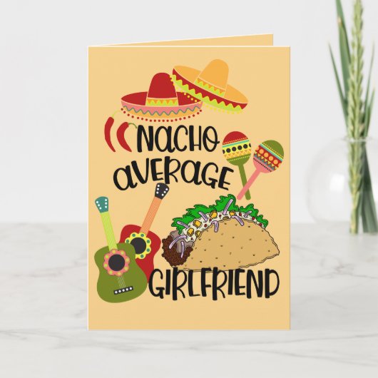 Nacho uw gemiddelde Vriendin | Leuke Valentijn Kaart (Voorkant)