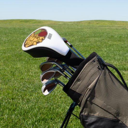 Nachos cartoon illustratie golfheadcover (Insitu)