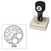 Nachos cartoon illustratie 	rubberstempel (Gestempeld)