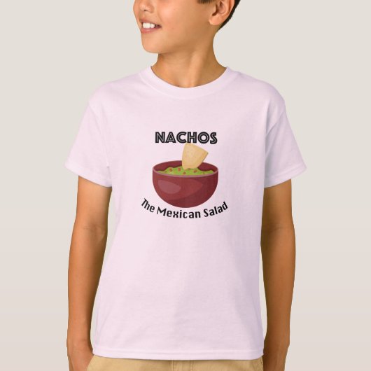Nachos, La Salade Mexicaine - T-Shirt De Base Pour (Devant)