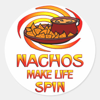 Nachos Spin Ronde Sticker