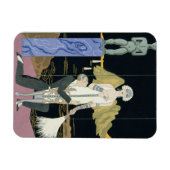 Nacht, 1925 (pochoir print) magneet (Horizontaal)