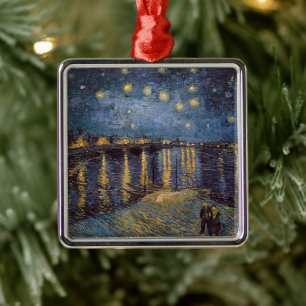 Nacht boven de Rhône Sterrennacht Vincent Van Gogh Metalen Ornament