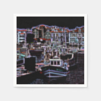 Nacht gebouwen: digitale "impressie" servet