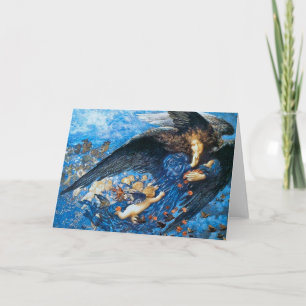 Nacht & Haar Trein van Sterren - Edward Robert Hug Feestdagen Kaart