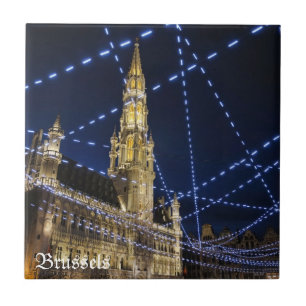 Nacht in Brussel Tegeltje