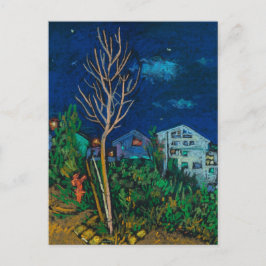Nacht in Haifa, landschapsschilderkunst van Citysc Briefkaart