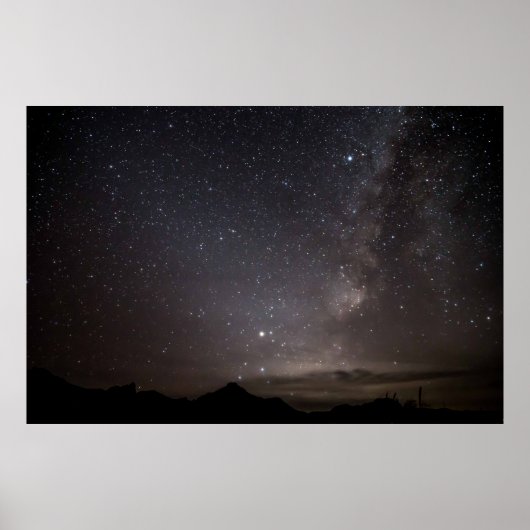 Nacht in het Chisos gebergte - Big Bend, Texas Poster (Voorkant)