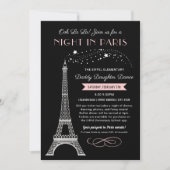 Nacht in Paris Eiffel Tower Dad Daughter Dance Kaart (Voorkant)