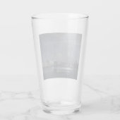 Nacht landschap in Venetië (Italiaanse stad) Glas (Achterkant)