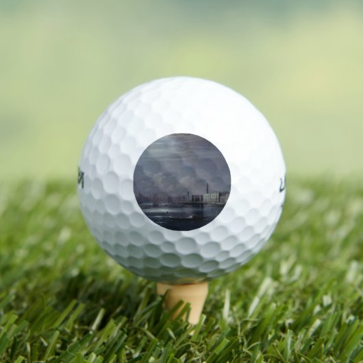 Nacht landschap in Venetië (Italiaanse stad) Golfballen (Insitu Shirt)