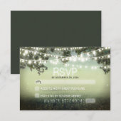 Nacht Lantaarns romantische bruiloft RSVP (Voorkant / Achterkant)