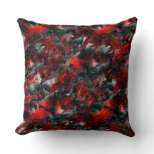 Nacht met opzichtig bespoelde rode bladeren gevall