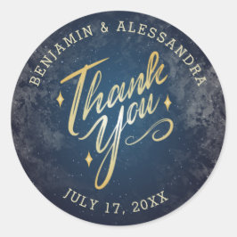 Nacht onder de sterren Dank je Stickers