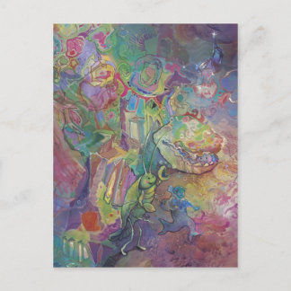 Nacht op de stad** briefkaart