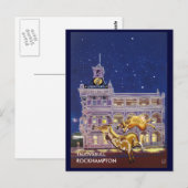 Nacht op de stad - Rockhampton Briefkaart (Voorkant / Achterkant)