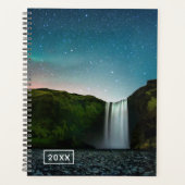 Nacht op Skógafoss Planner (Voorkant)