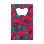 Nacht papavertuin kredietkaart flessenopener (Achterkant)