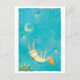 nacht schommeling briefkaart