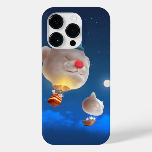 Nacht Sky ballon avontuur Case-Mate iPhone Case (Achterkant)
