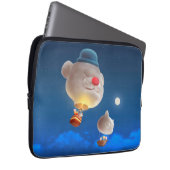 Nacht Sky ballon avontuur Laptop Sleeve (Voorkant Rechts)