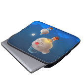 Nacht Sky ballon avontuur Laptop Sleeve (Voorkant onderkant)