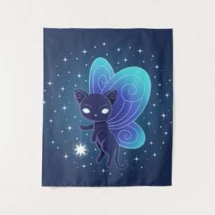 Nacht Ster Fee Pixie Kat EP Wandkleed