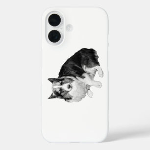 Nacht-stille Corgi iPhone 16 Hoesje