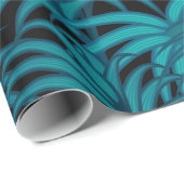 Nacht tropische palmbladeren cadeaupapier (Rol Hoek)