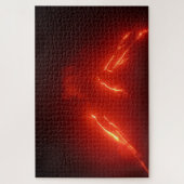 Nacht uitzicht lava stroomt op de helling van de v legpuzzel (Verticaal)