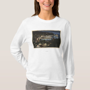 Nacht Uitzicht van Avalon Bay T-shirt