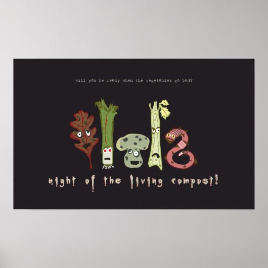 nacht van de levende compost! poster (Voorkant)