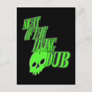 Nacht van de levende Dub FUN HORROR PARODY DUBSTEP Briefkaart