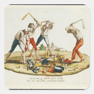 Nacht van het patriottische Delirium Vierkante Sticker