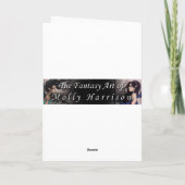 Nacht van het Wolf Wenskaart Kaart (Achterkant)