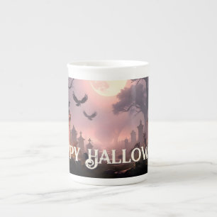 Nacht van Schaduwen – Een Halloween-spreuk ontwaak Porselein Kop