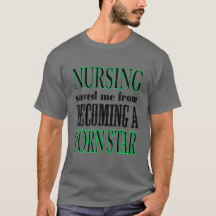 Nacht verpleegkunde bespaarde me van het ontstaan t-shirt