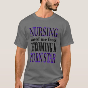 Nacht verpleegkunde bespaarde me van het ontstaan t-shirt
