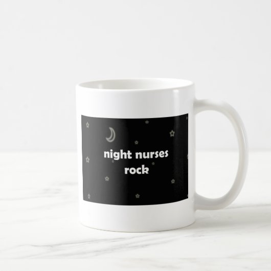 Nacht verpleegsters ROCK! Koffiemok (Rechts)
