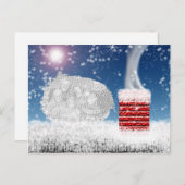 Nacht voor kerstmis Sjabloon Briefkaart (Voorkant / Achterkant)