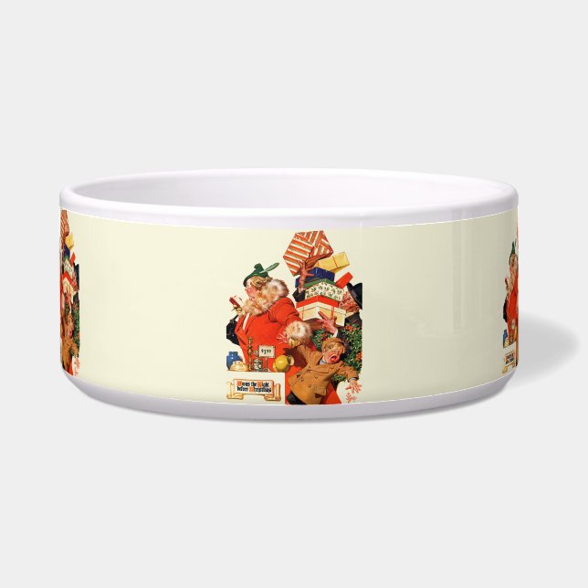 Nacht voor Kerstmis Voerbakje (Voorkant)