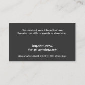 Nacht: Witch & her Cat Visitekaartjes (Achterkant)