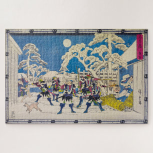 nachtaanval Utagawa Hiroshige Legpuzzel