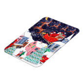 Nachtavond voor kerstfeestdag magneet (Linkerzijde)