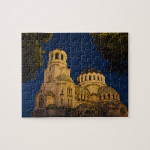 Nachtbeeld van Alexander Nevski-kathedraal Legpuzzel