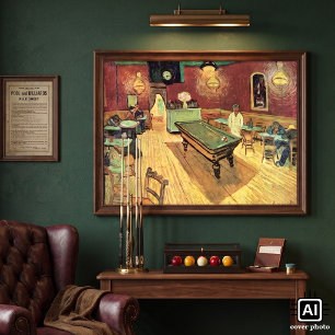 Nachtcafé, Place Lamartine door Vincent van Gogh Poster