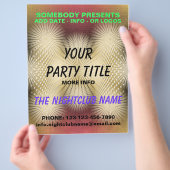 nachtclub flyer (Hand)