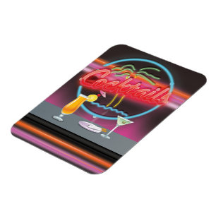 Nachtclub van Cocktails met drinken Magneet