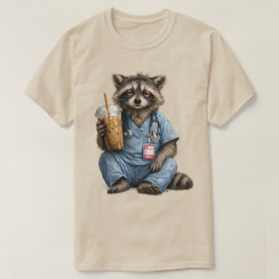 Nachtdienst Wasbeer Verpleegster , Grappige RN Ice T-shirt