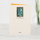 NACHTDIER VOLLE MAAN EN STERRENNACHT KAART (Achterkant)